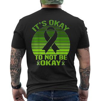 Mental Health Matters Its Okay To Not Be Okay Mens Back Print T-shirt | Mazezy