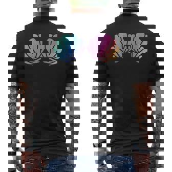 Mermaid Sea Shell Bra Costume Seashell Bra Mermaids Lovers Men's T-shirt Back Print - Thegiftio