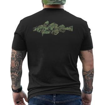 Military Cod Camo Print Us Cusk Fish Scrod Veteran Men Men's T-shirt Back Print - Seseable