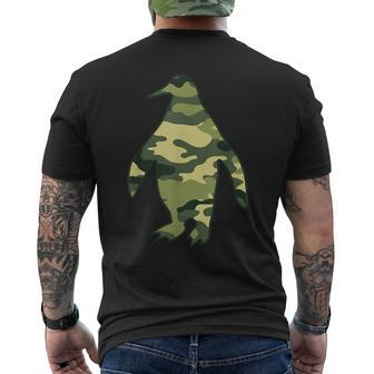 Military Penguin Camo Men Print Us Bird Animal Veteran Men's T-shirt Back Print - Seseable