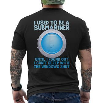 Military Submarine Veteran Gift Us Submarine Submariner Mens Back Print T-shirt | Mazezy