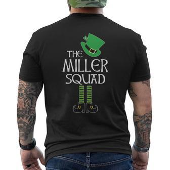 Miller Name Gift The Miller Squad Leprechaun V2 Mens Back Print T-shirt - Seseable