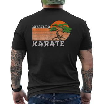 Miyagi-Do Karate Vintage Karate Bonsai Tree Men's T-shirt Back Print - Seseable