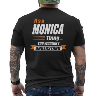 Monica Name Gift Its A Monica Thing Mens Back Print T-shirt - Seseable