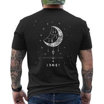 Moon Phases Magic Harmony Alchemy Astrology Men's Back Print T-shirt | Mazezy