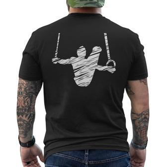Motif Gymnastics Gymnast Gymnastics Fan Vintage Men's T-shirt Back Print - Seseable