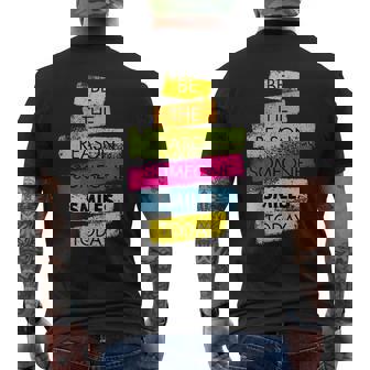 Motivation Be The Reason Someone Smiles Today T-Shirt Men's Back Print T-shirt | Mazezy