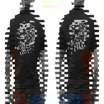Motorbike Mechanic Job Mens Back Print T-shirt | Mazezy