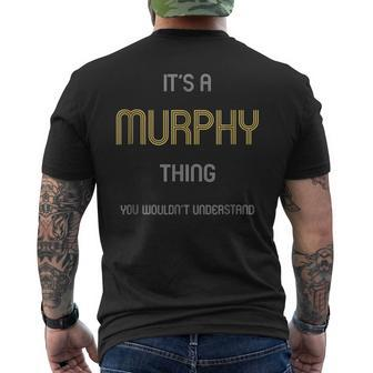 Murphy Cool Last Name Family Names Mens Back Print T-shirt - Seseable