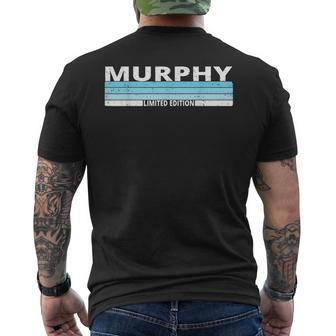 Murphy Surname Birthday Family Reunion 80S 90S Blue Sunset Men's Back Print T-shirt | Mazezy