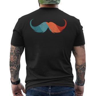 Mustache Retro Style Vintage Mustache - Mustache Lover Men's T-shirt Back Print - Seseable
