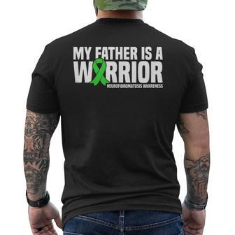 My Father Is A Warrior Nf1 Neurofibromatosis Awareness Mens Back Print T-shirt | Mazezy