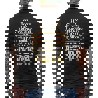 My Favorite Girl Calls Me Poppa Mens Back Print T-shirt | Mazezy