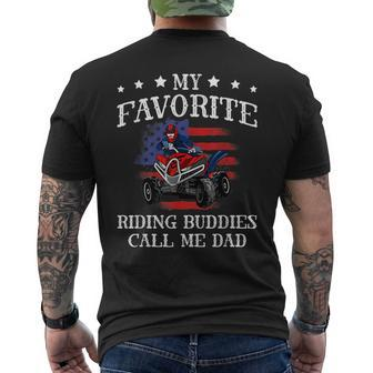 My Favorite Riding Buddies Calls Me Dad Best Daddy Ever Atv Mens Back Print T-shirt - Seseable