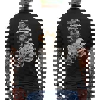 My German Shepherd Soldier Friday Military Us Flag Mens Back Print T-shirt