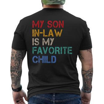 My Son-In-Law Men's Crewneck Short Sleeve Back Print T-shirt | Mazezy