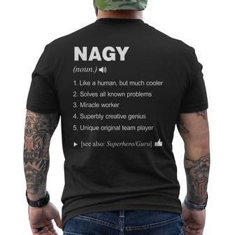 Nagy Definition Meaning Name Named _ Funny Mens Back Print T-shirt - Seseable