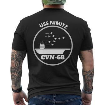 Navy Aircraft Carrier Uss Nimitz Men's T-shirt Back Print - Seseable