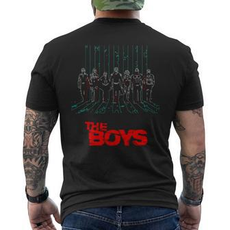 Neon Design The Boys Tv Show Men's Crewneck Short Sleeve Back Print T-shirt