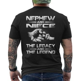 Nephew And Niece The Legend And The Legacy Mens Back Print T-shirt - Seseable