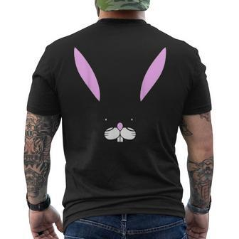 Nerd Bunny Glasses Hipster Rabbit Lover Easter Men's T-shirt Back Print - Seseable