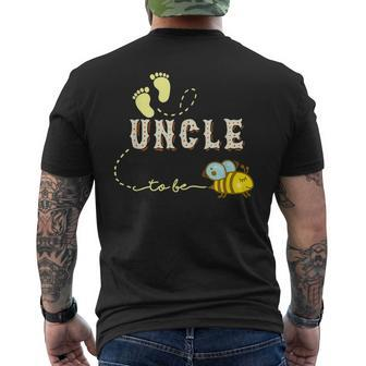 New Uncle  Uncle To Bee Funny Fathers Day Gifts Gift For Mens Men's Crewneck Short Sleeve Back Print T-shirt