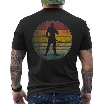 Ninja Martial Arts Warrior Vintage Distressed Retro Men's T-shirt Back Print | Seseable UK