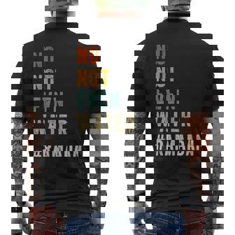 No Not Even Water Fasting Muslim Ramadan Kareem 2023 Men's Back Print T-shirt | Mazezy