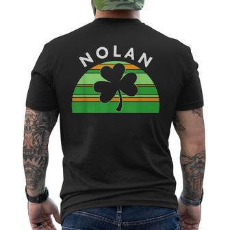 Nolan Irish Family Name Mens Back Print T-shirt - Seseable