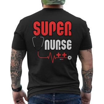 Not All Heroes Wear Capes Celebrating Our Super Nurses Men's Back Print T-shirt | Mazezy