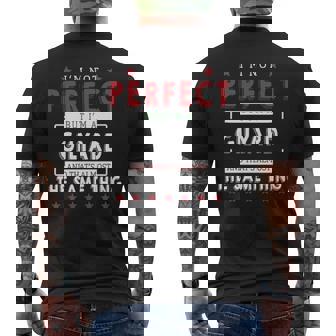 Im Not Perfect But Im A Gilyard And Thats Almost The Same Thing Personalized Last Name Men's T-shirt Back Print - Seseable