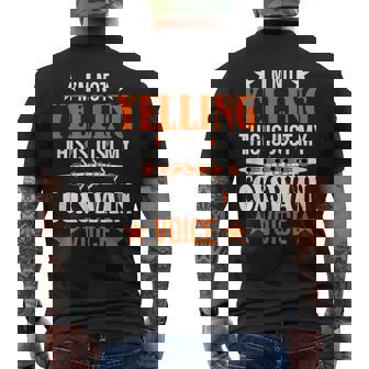 Im Not Yelling This Is Just My Coxswain Voice Crew Rowing Men's Back Print T-shirt | Mazezy