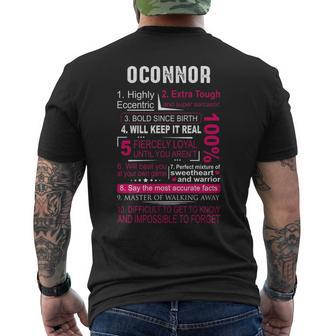 Oconnor Name Gift Oconnor V3 Mens Back Print T-shirt - Seseable