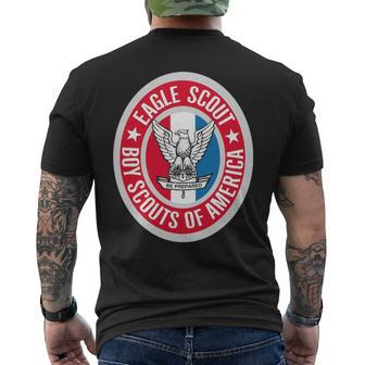 Officially Licensed Eagle Scout Men's T-shirt Back Print - Seseable