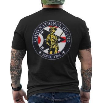 Ohio National Guard Military Veteran Morale State Pt Men's T-shirt Back Print - Seseable