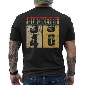 Oldometer 39 40 40Th Turning 40 Birthday Men's T-shirt Back Print - Seseable