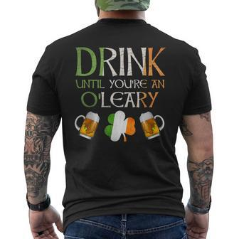 Oleary Family Name Gift For Proud Irish From Ireland Mens Back Print T-shirt - Seseable