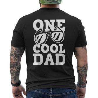 Mens One Cool Dude 1St Birthday One Cool Dad Family Matching Men's T-shirt Back Print - Seseable