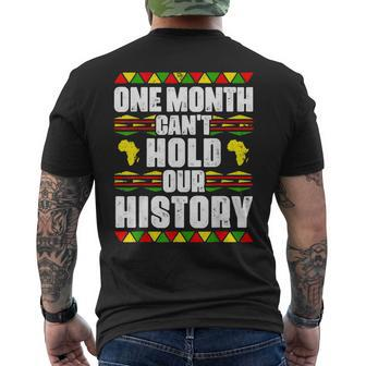 One Month Cant Hold Our History Black Lives Matter Quotes Men's T-shirt Back Print - Seseable