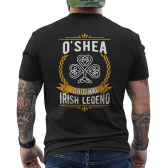 Oshea Irish Name Vintage Ireland Family Surname Mens Back Print T-shirt - Seseable
