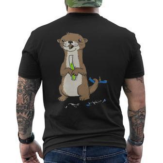 Otter Pop Men's T-shirt Back Print - Seseable
