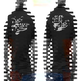 Papa Bear T Fathers Day Dad Best Dad New Daddy Men's Back Print T-shirt | Mazezy