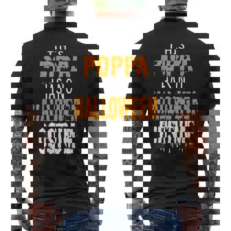 Papa This Poppa Has No Halloween Costume Mens Back Print T-shirt | Mazezy