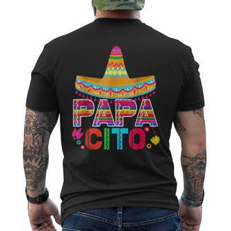 Papacito Mexico Dad Cinco De Mayo Party Mexican 5 De Mayo Mens Back Print T-shirt | Mazezy