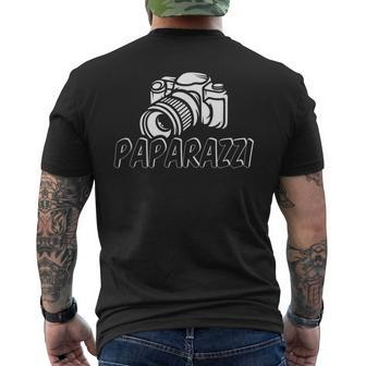 Paparazzi Dad Photographer Retro Camera Men's T-shirt Back Print - Seseable