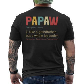 Mens Papaw Definition T Best Fathers Day For Grandpa Men's T-shirt Back Print - Seseable