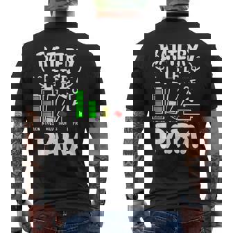Para Battery Life Of A Para Men's Back Print T-shirt | Mazezy