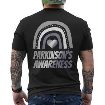 Parkinsons Disease Awareness Parkinsons Support Men's Back Print T-shirt | Mazezy