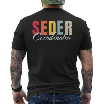 Passover Seder Coordinator Jewish Passover Leader Men's T-shirt Back Print - Thegiftio UK
