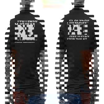 Paul Surname Team Family Last Name Paul Men's Back Print T-shirt | Mazezy